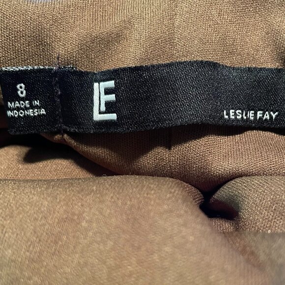 Leslie Fay Metallic Copper Sequins Velvet Dress - Picture 5 of 7